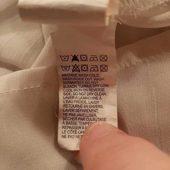 Lucky Brand Boho Sheer Neck Bell Sleeve Floral Top Size Small - Picture 4 of 13